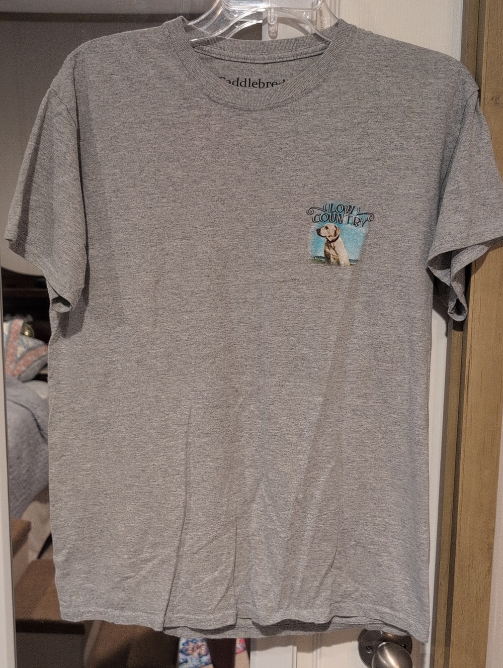 Saddlebred Heather Gray Crewneck Tee with Black Print